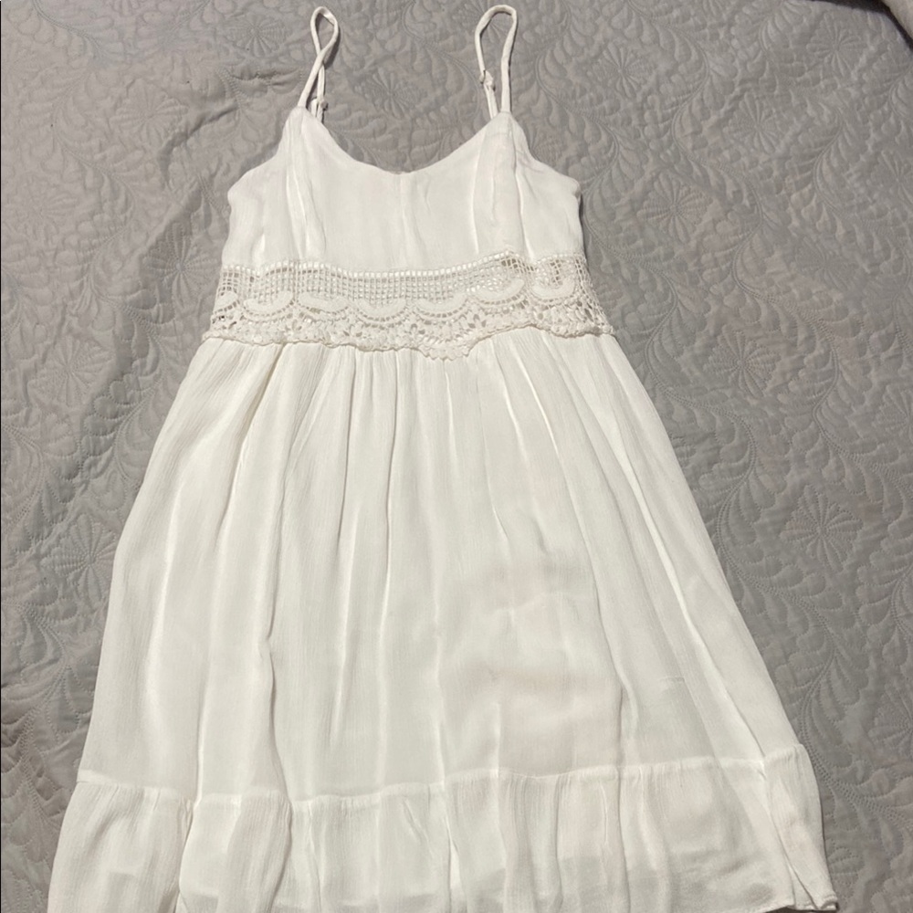 Rewind White Smocked Tiered Sundress